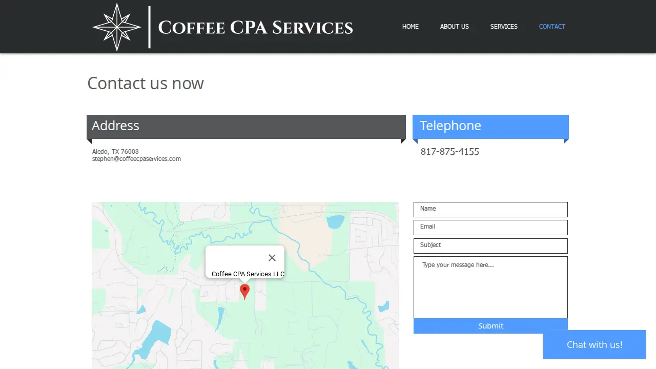 Coffee CPA Services page