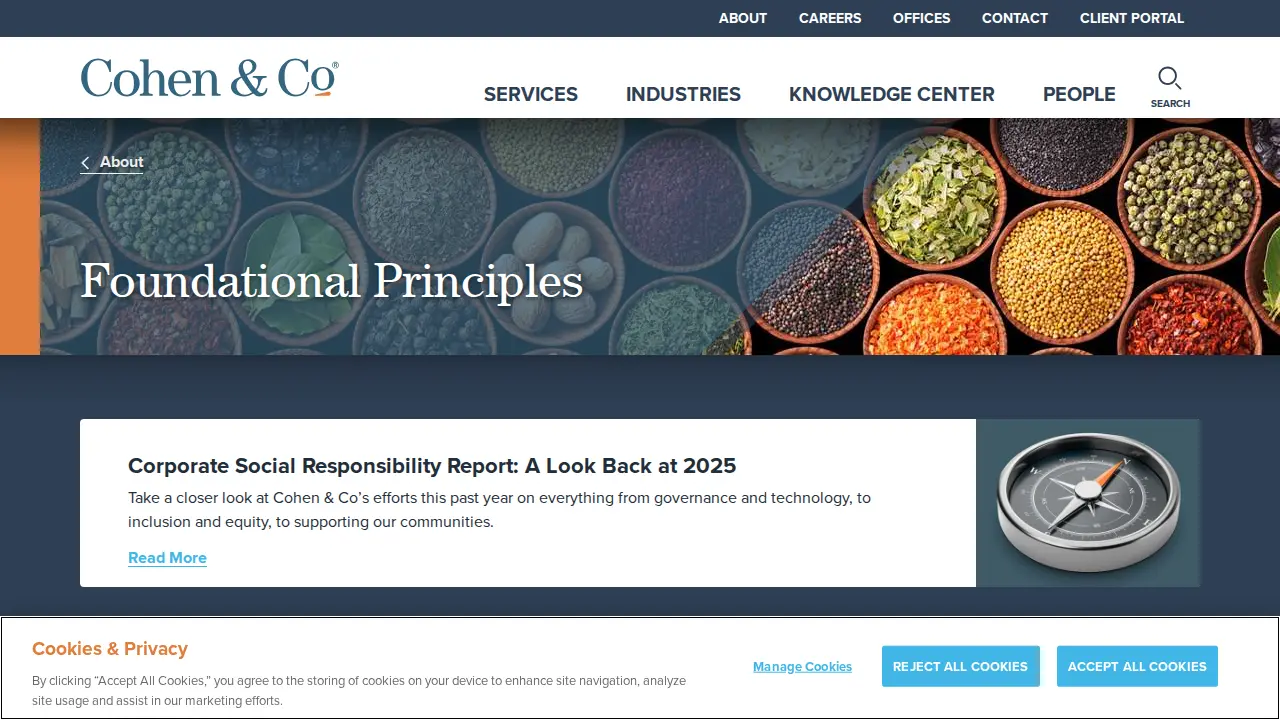 Cohen & Co page