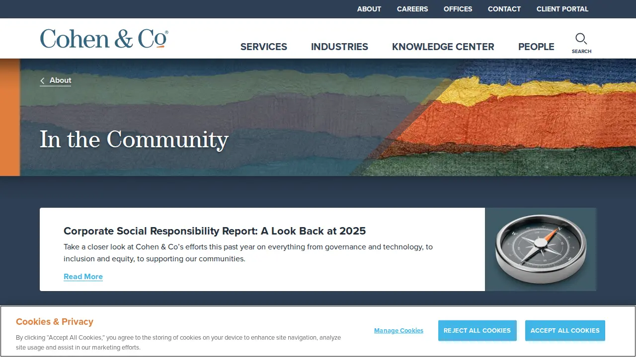 Cohen & Co page