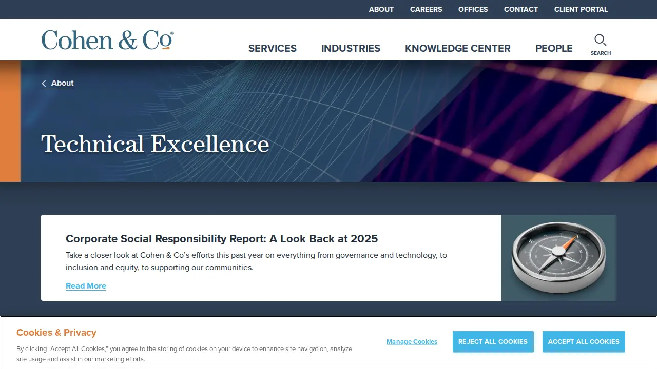 Cohen & Co page