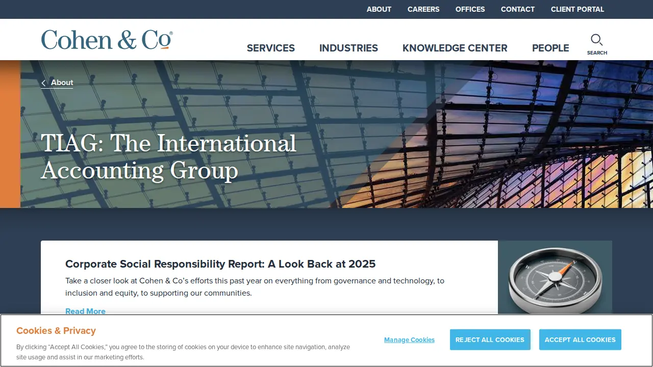 Cohen & Co page