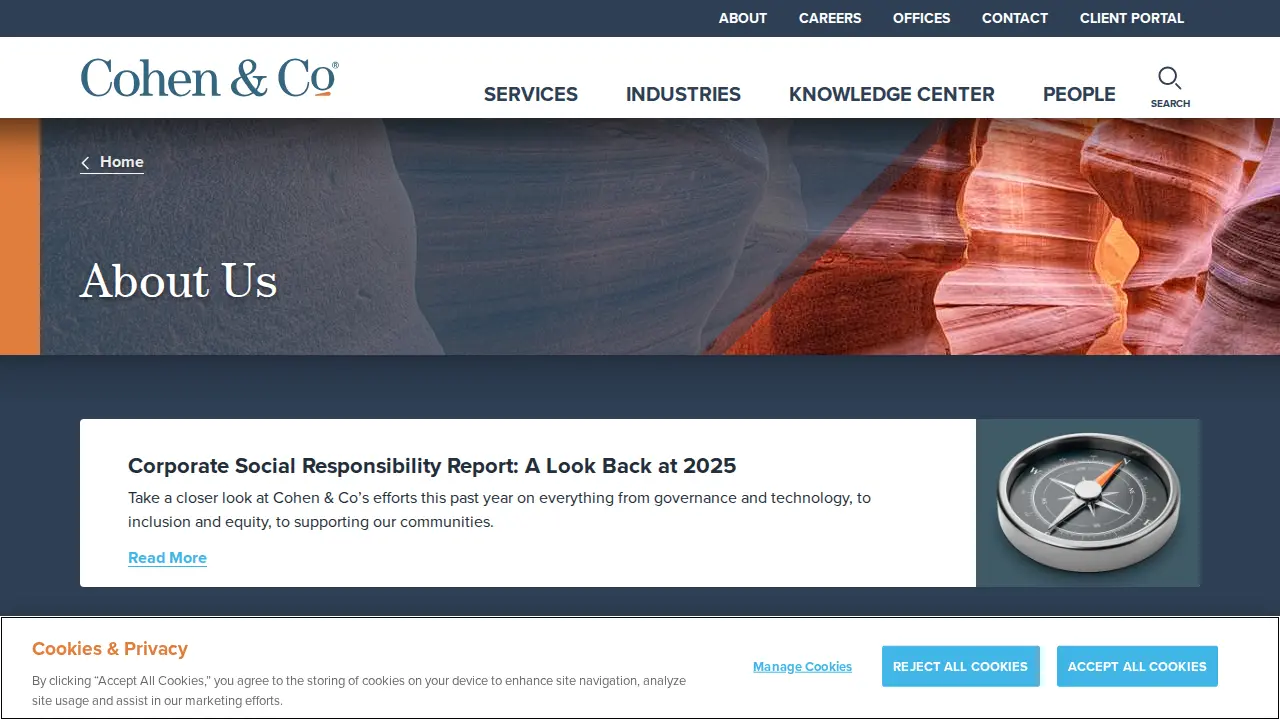 Cohen & Co page