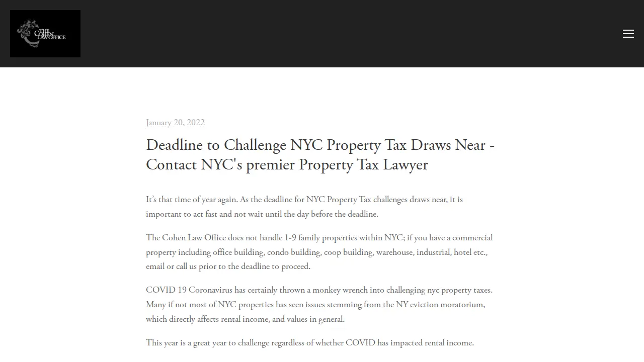 The Cohen Law Office, PC page