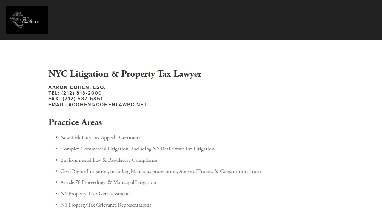 The Cohen Law Office, PC page