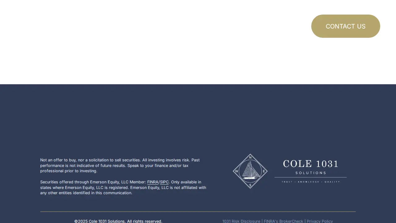 Cole 1031 Solutions page