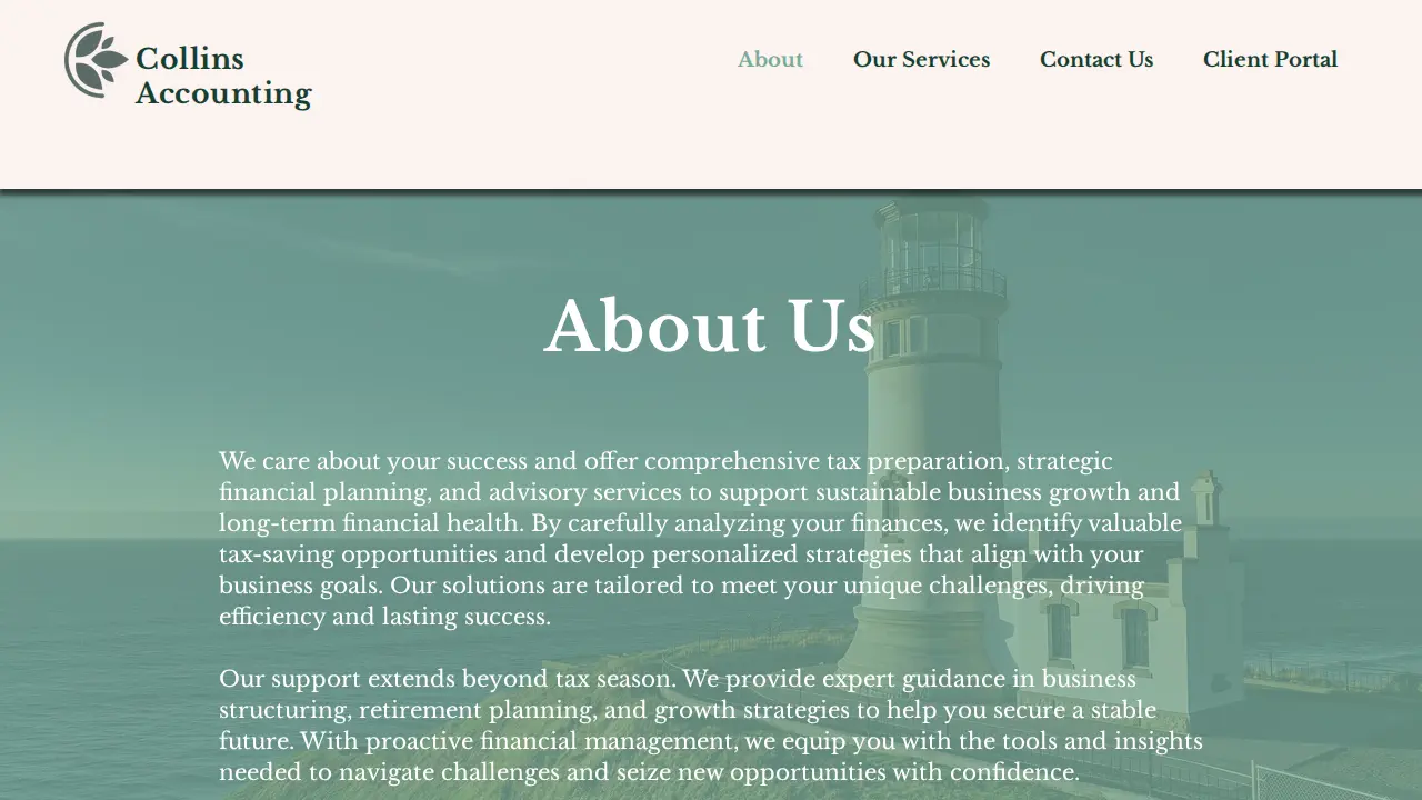 Collins Accounting page