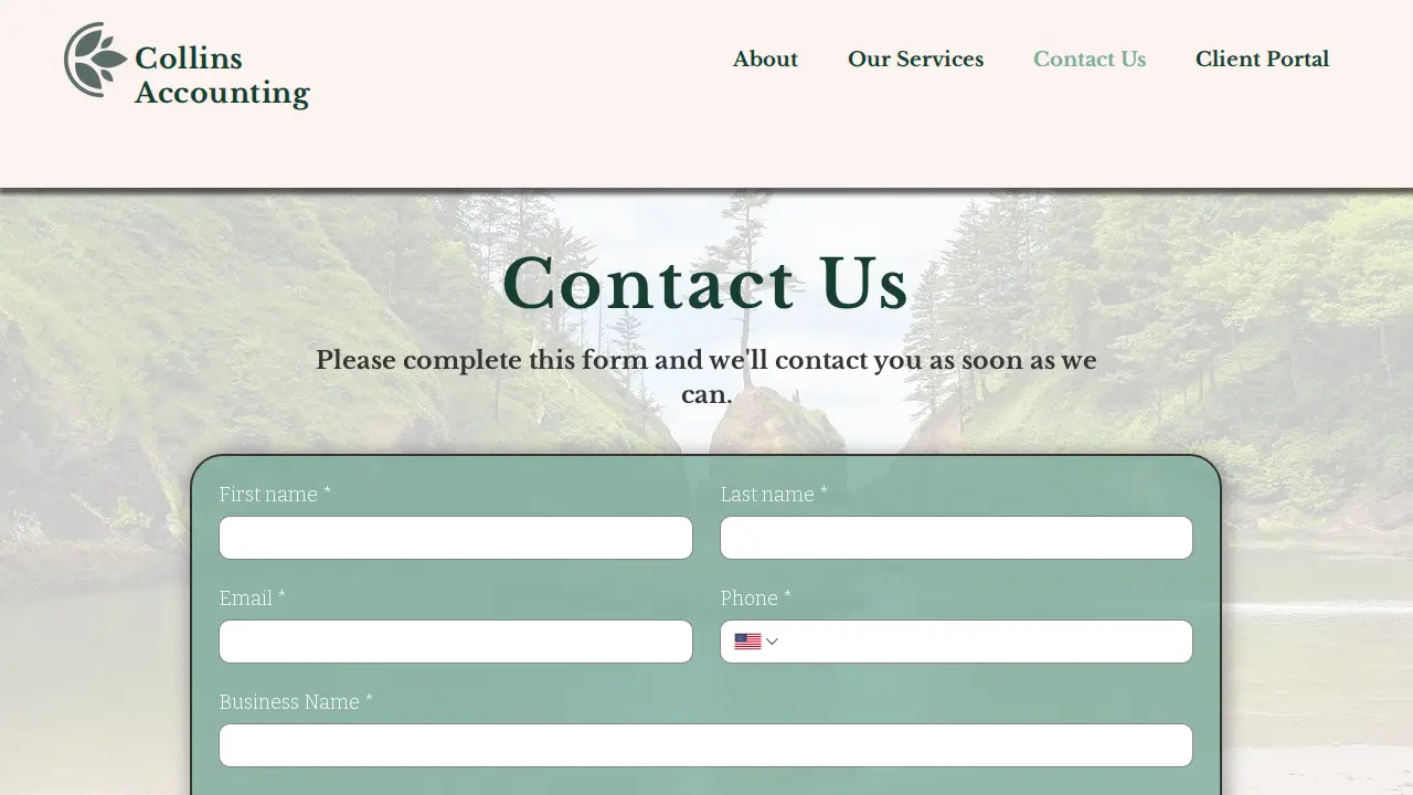 Collins Accounting page