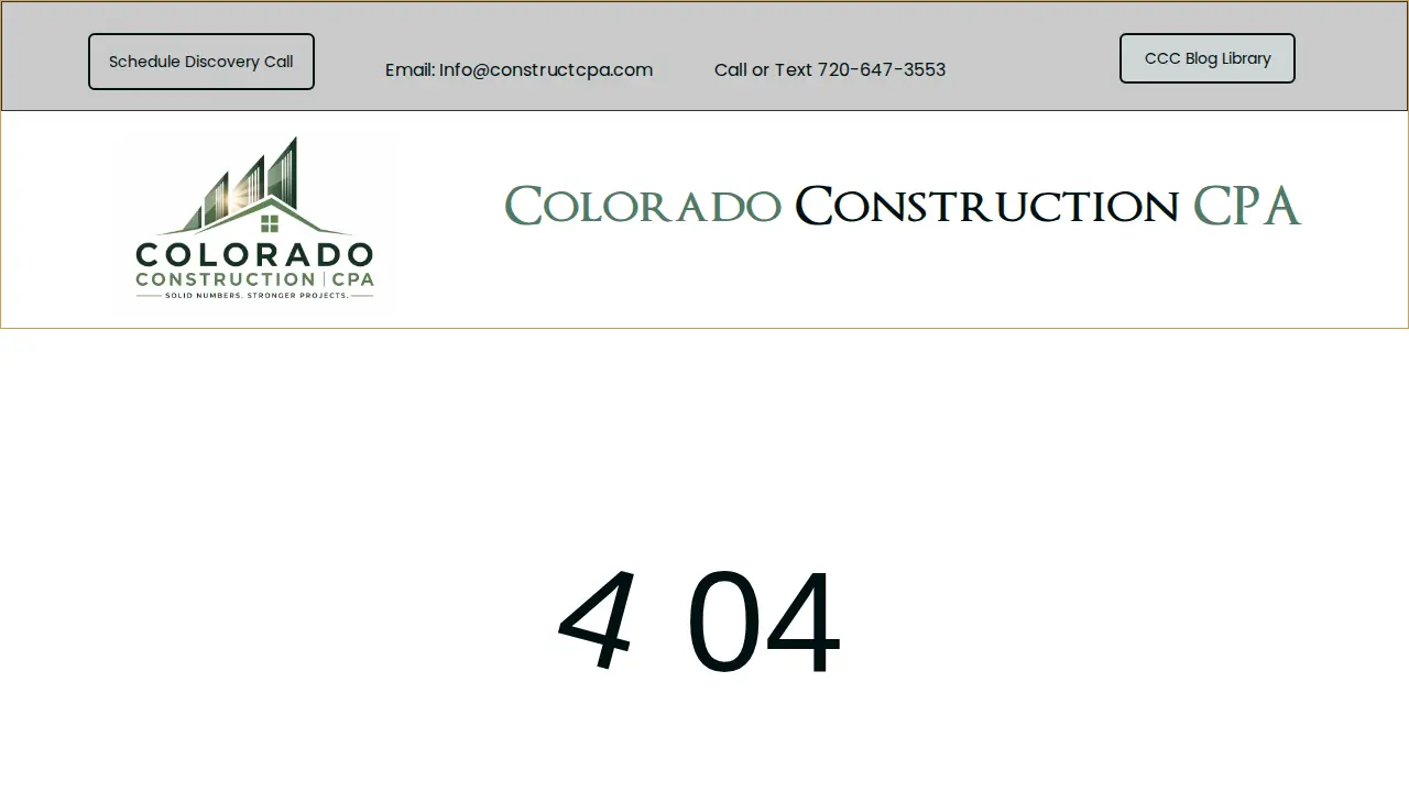 Colorado Construction CPA page