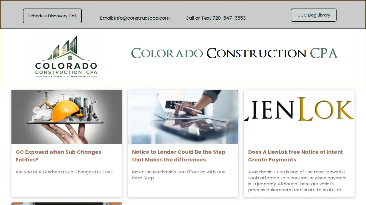 Colorado Construction CPA page