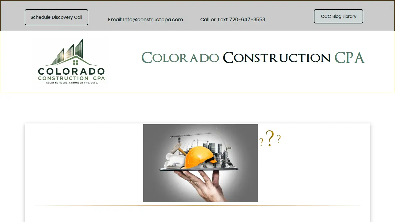 Colorado Construction CPA page