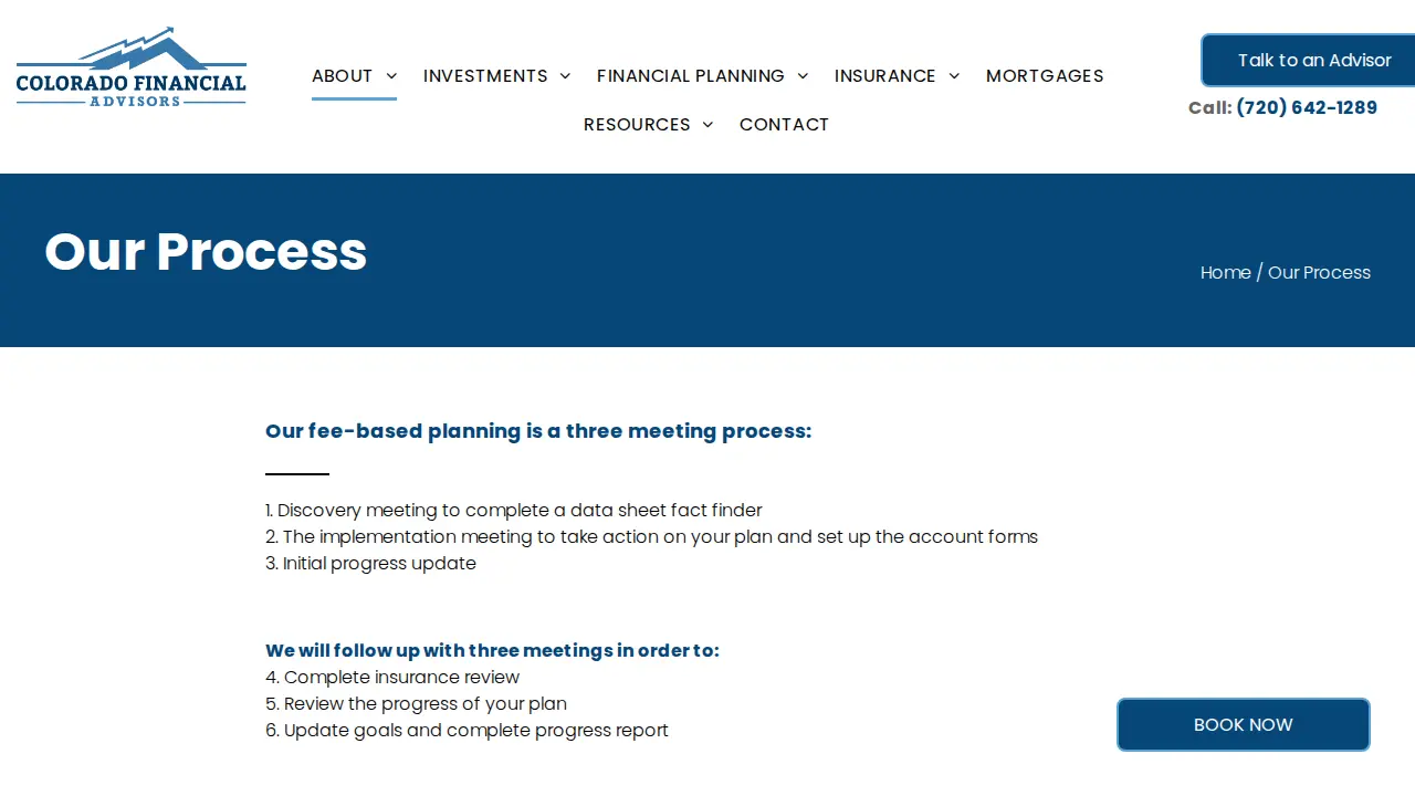 Colorado Financial Advisors page
