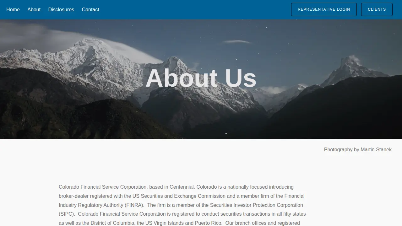 Colorado Financial Service Corporation page
