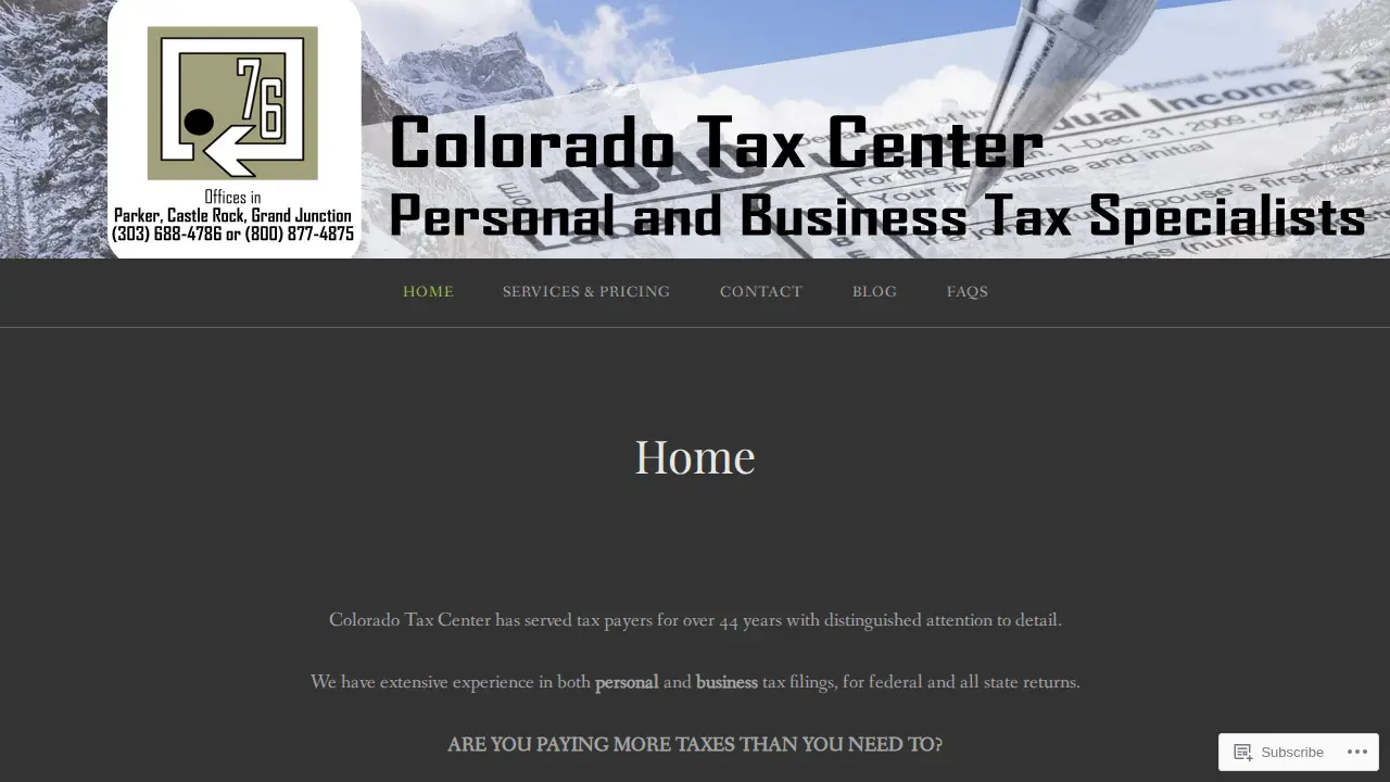 Colorado Tax Center