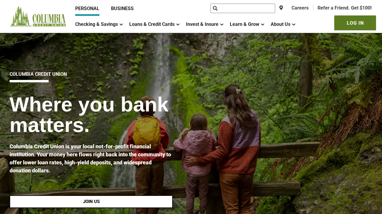 Columbia Credit Union | Downtown page