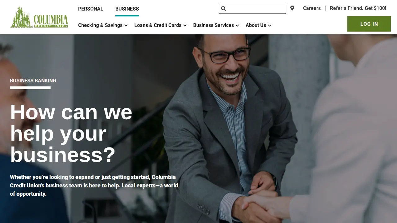 Columbia Credit Union | Downtown page