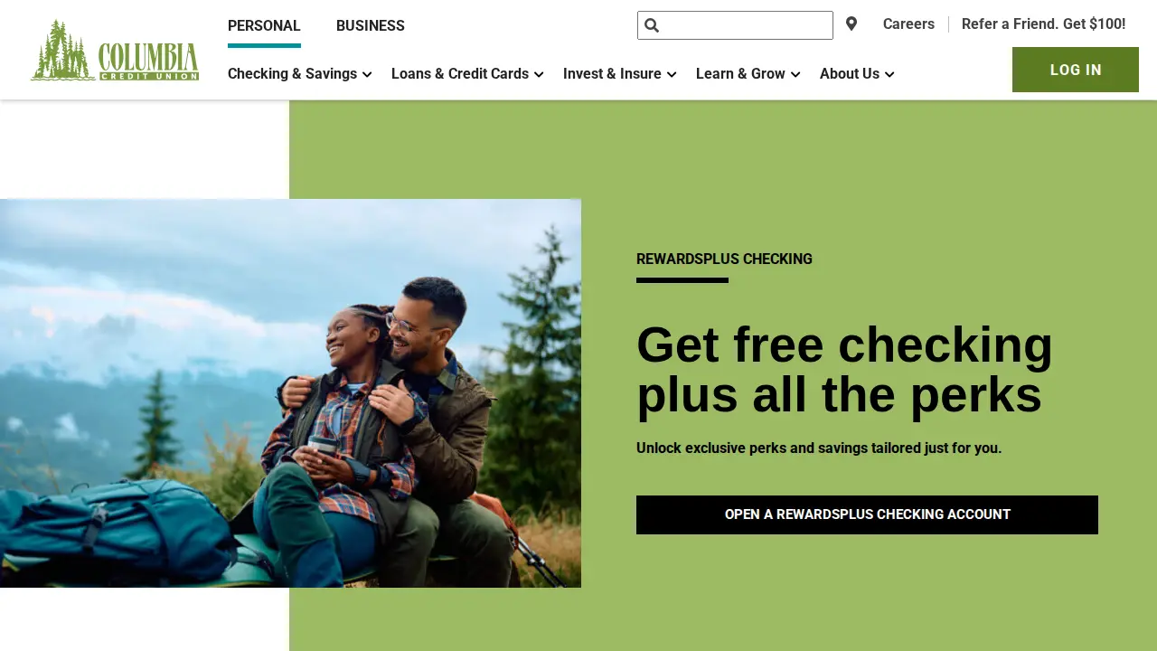 Columbia Credit Union | Downtown page