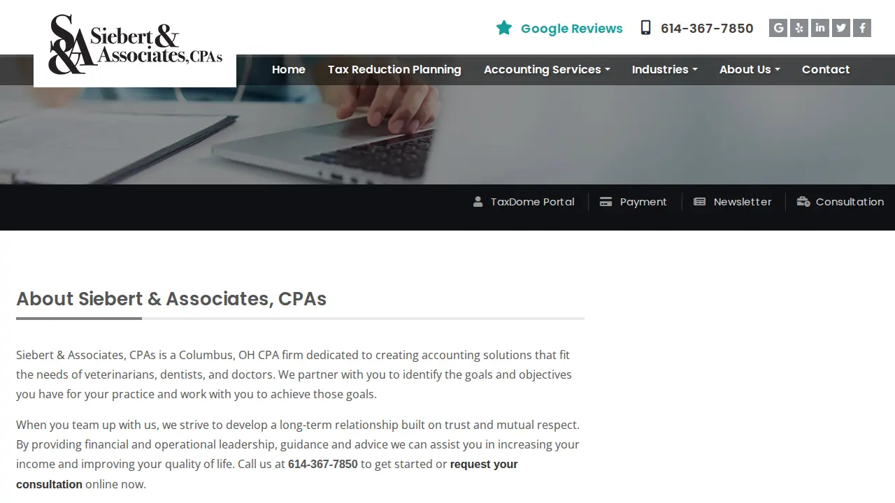 Siebert & Associates, CPAs page