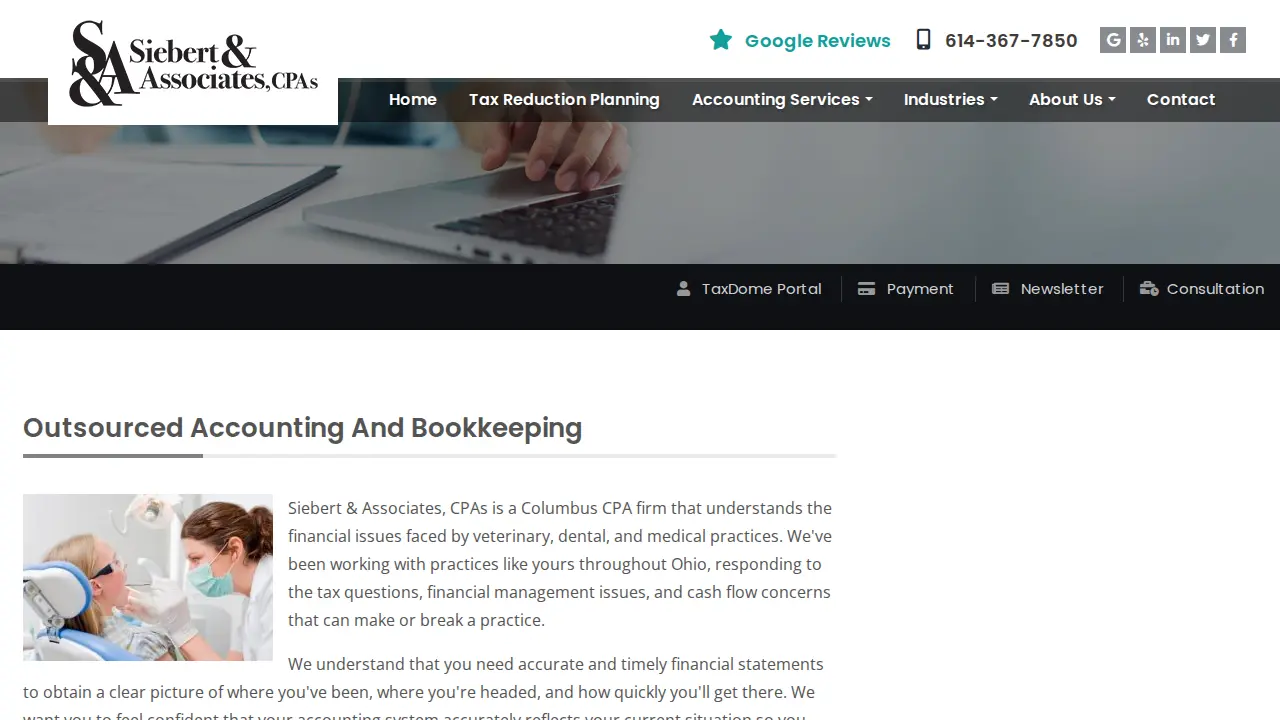 Siebert & Associates, CPAs page
