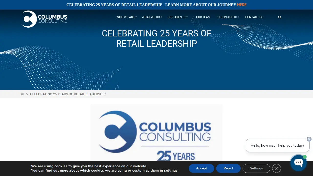 Columbus Consulting page
