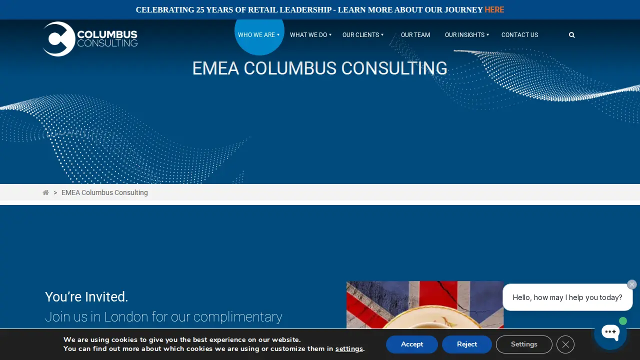 Columbus Consulting page