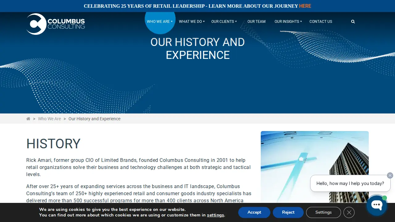 Columbus Consulting page
