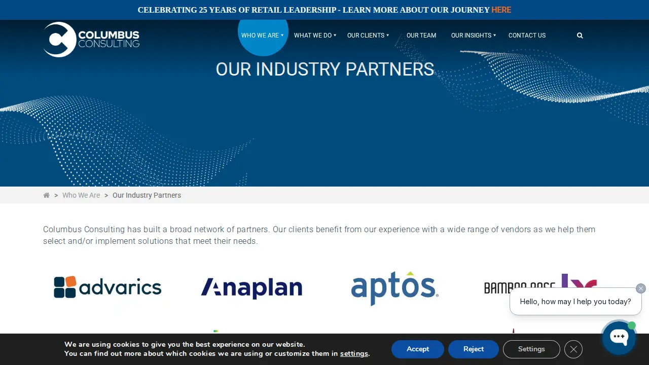 Columbus Consulting page