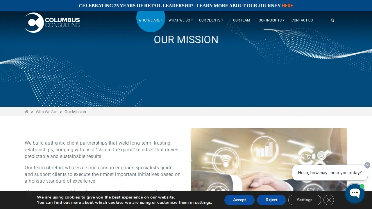 Columbus Consulting page