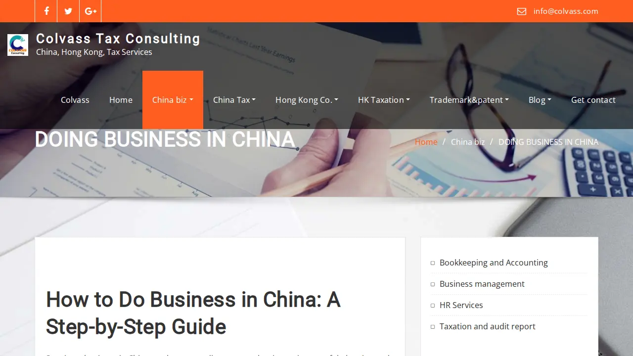 Colvass International Limited page