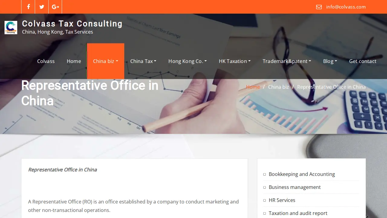 Colvass International Limited page