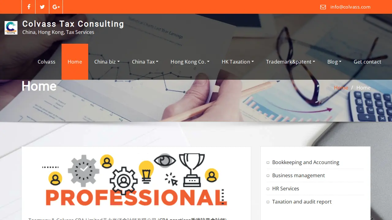 Colvass International Limited page
