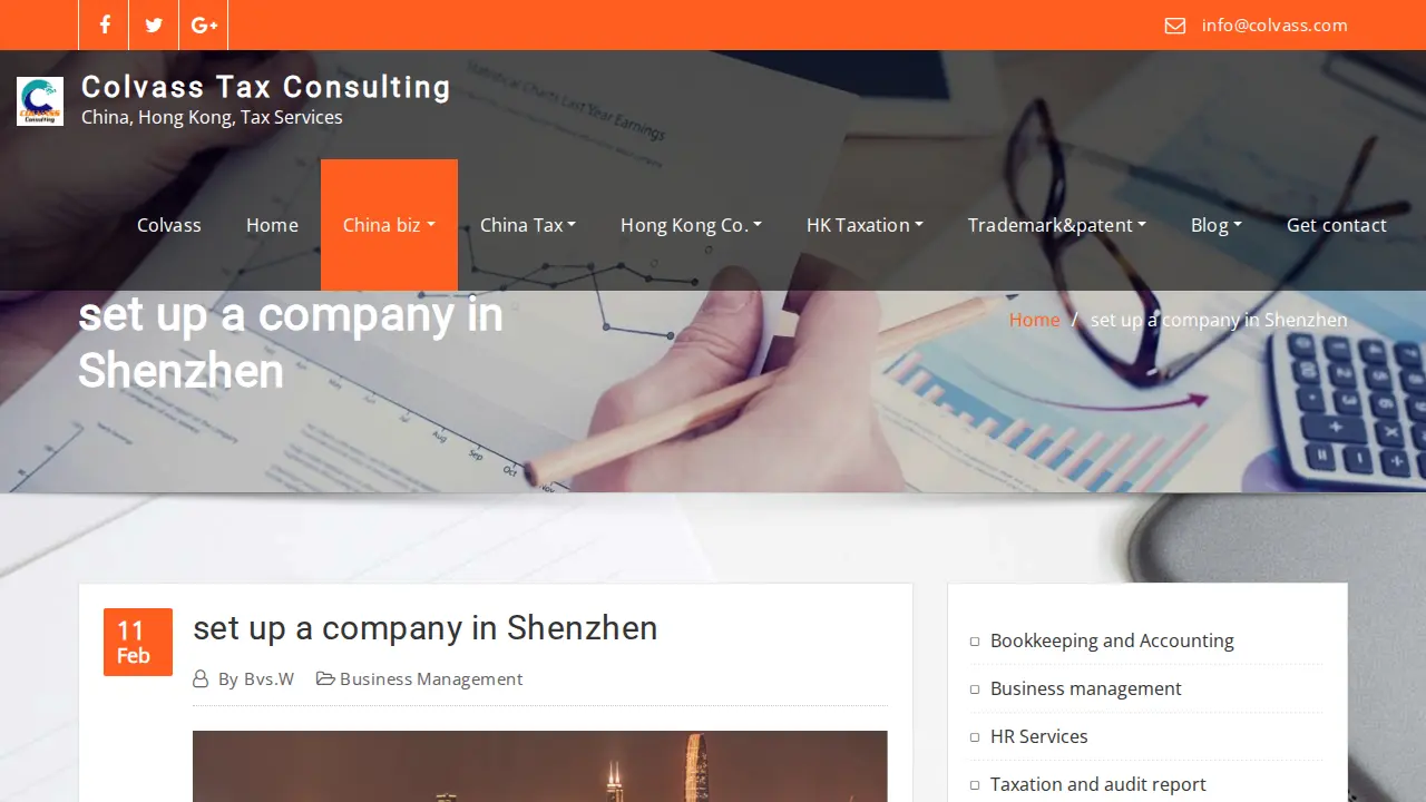 Colvass International Limited page
