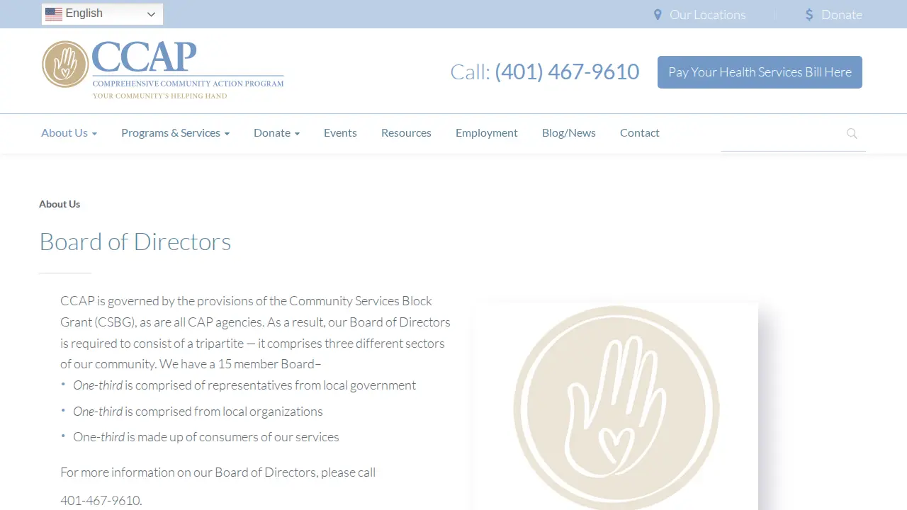 CCAP – Comprehensive Community Action Plan page