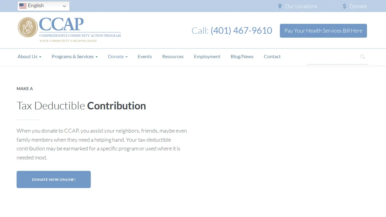 CCAP – Comprehensive Community Action Plan page