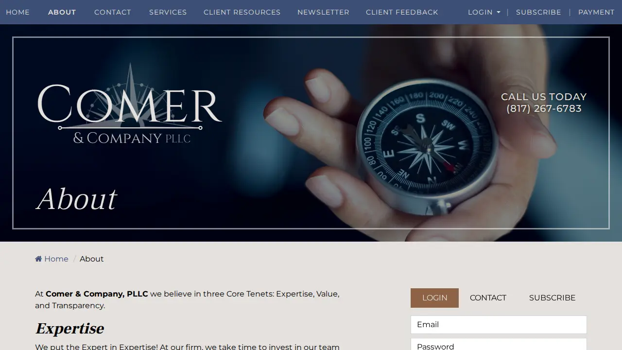 Comer & Company, PLLC page