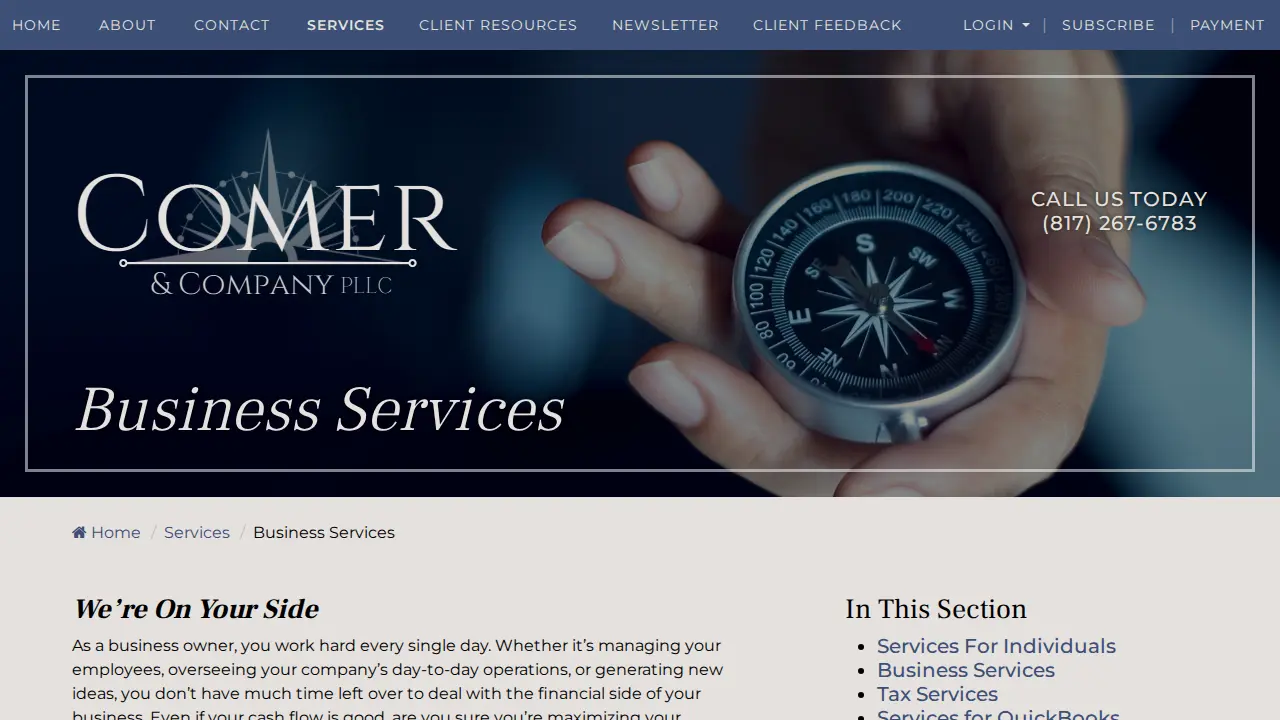 Comer & Company, PLLC page