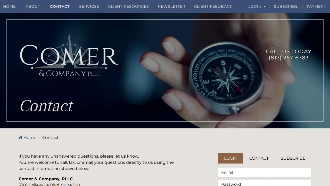 Comer & Company, PLLC page