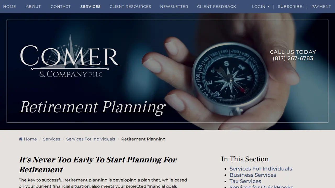 Comer & Company, PLLC page