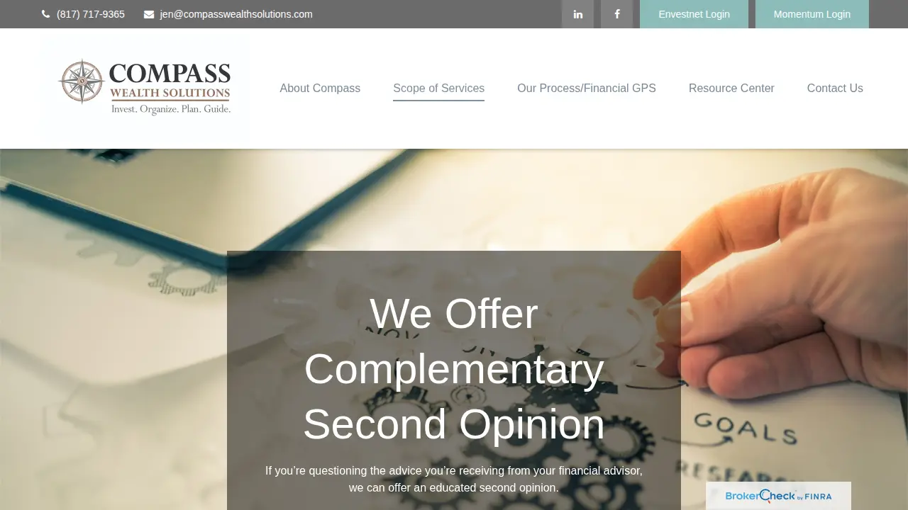 Compass Wealth Solutions page
