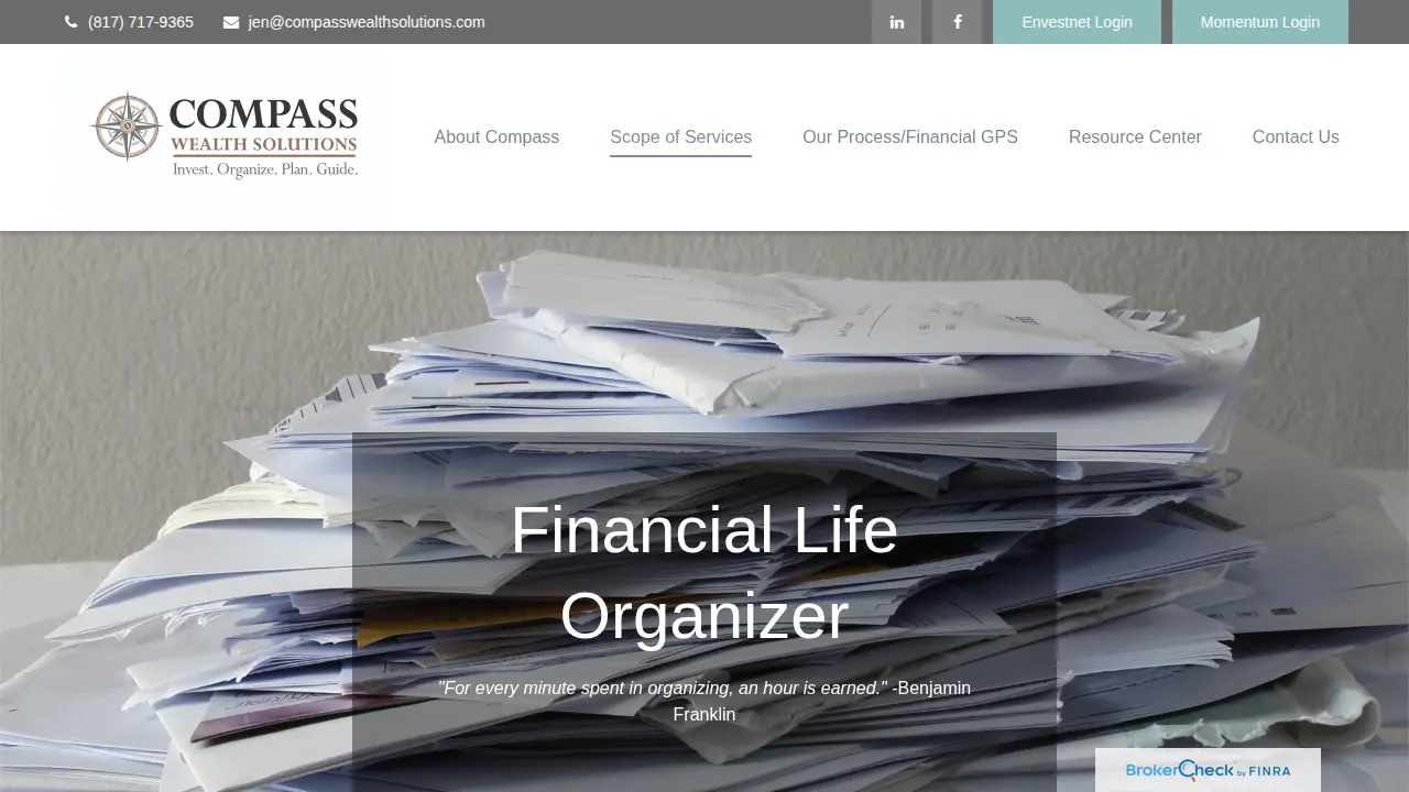 Compass Wealth Solutions page