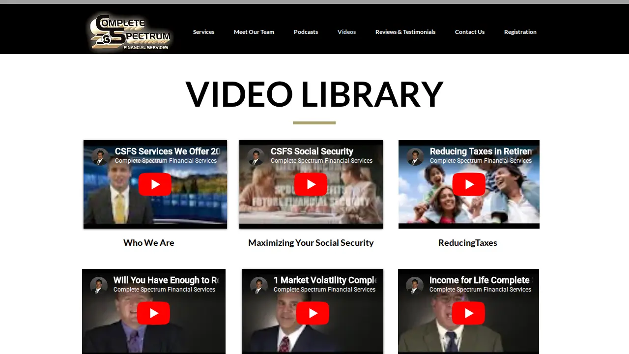 Complete Spectrum Financial Services, LLC. page