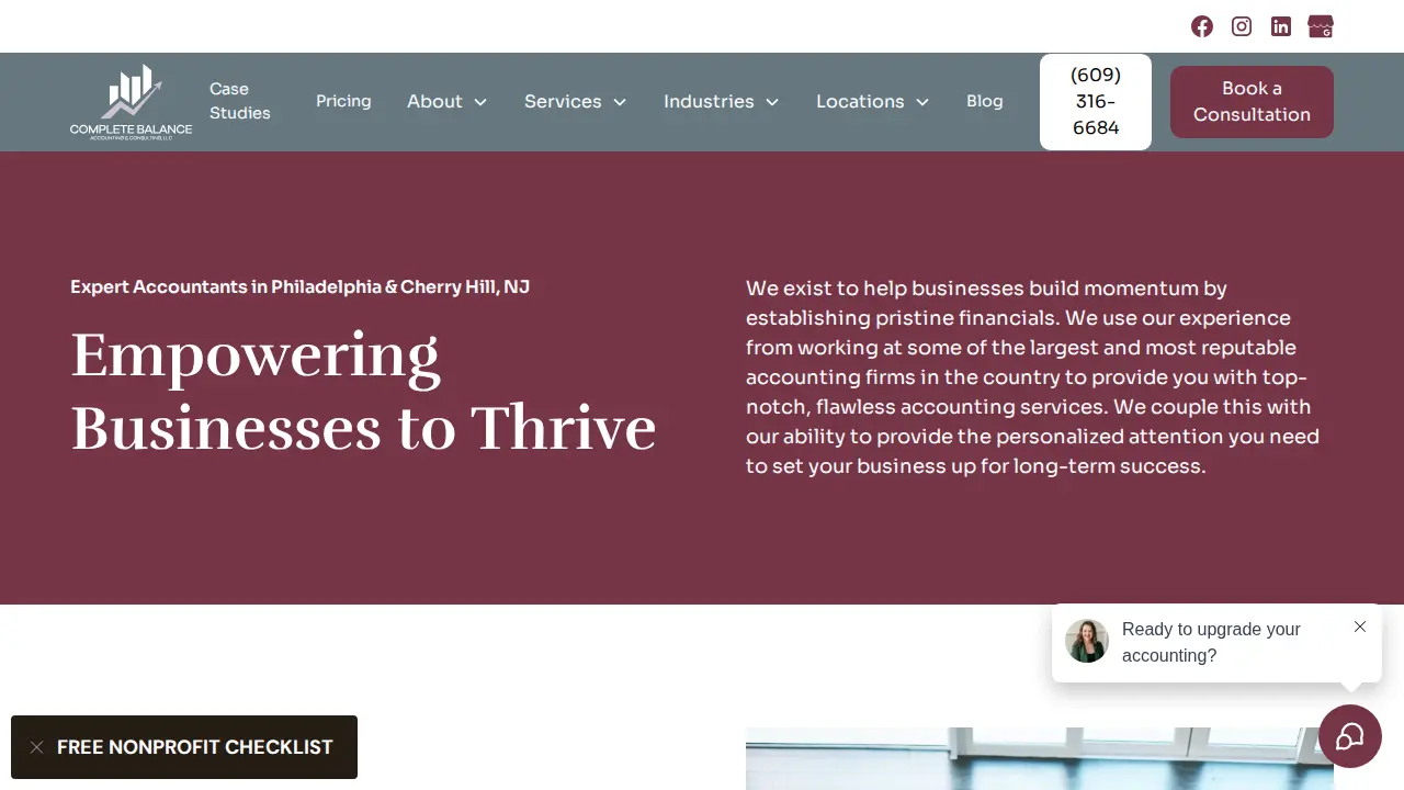 Complete Balance Accounting & Consulting page