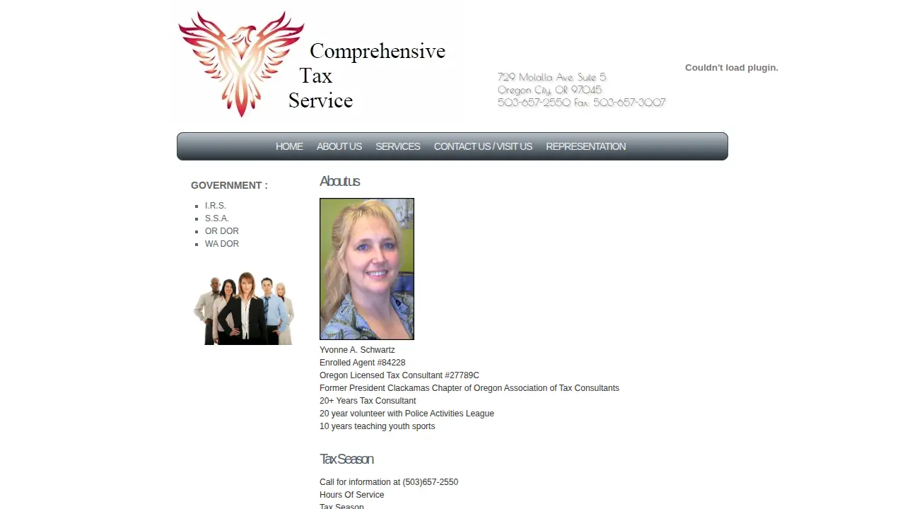 Comprehensive Tax Service page