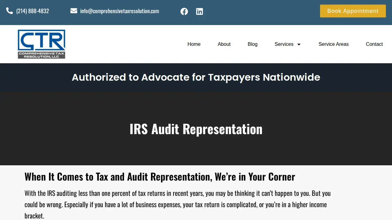 Comprehensive Tax Resolution LLC page