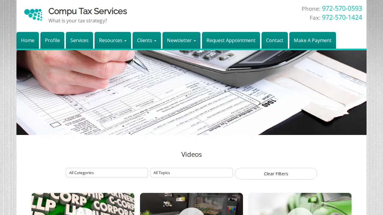 Compu Tax Services page