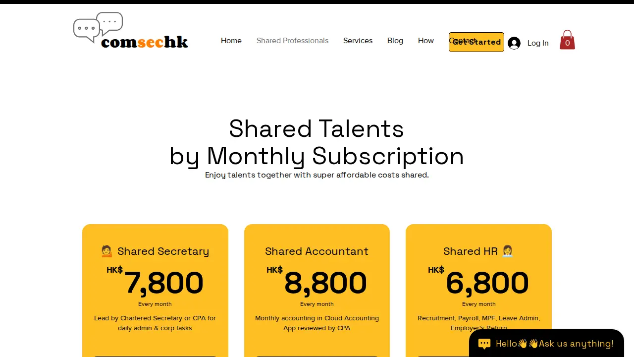 ComsecHK | Company Secretary HK Limited page