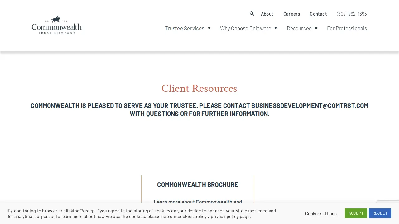 Commonwealth Trust Company page