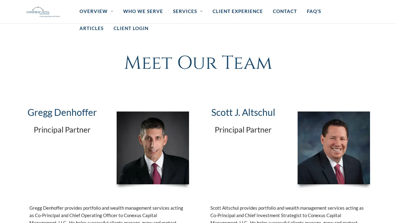 Conexus Capital Management page