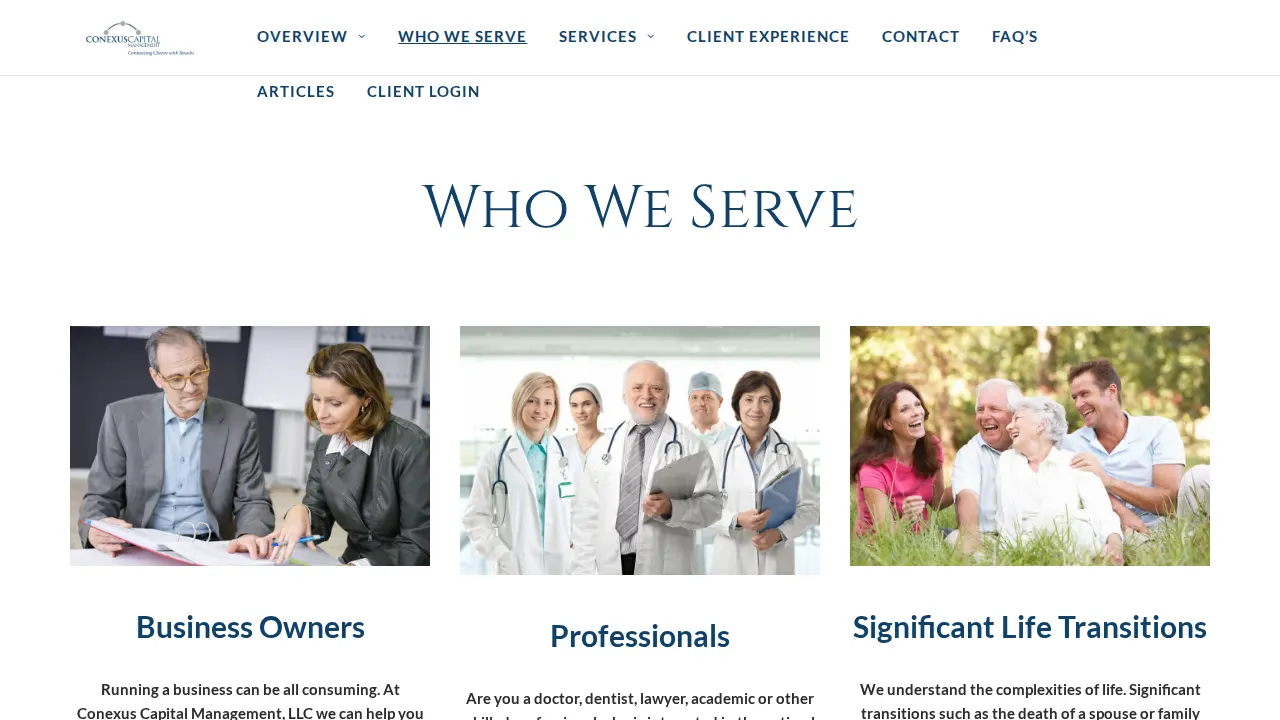 Conexus Capital Management page