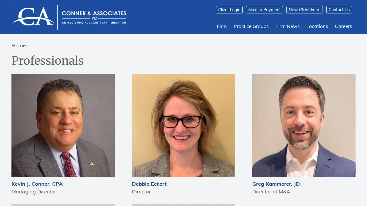 Conner & Associates, PC page