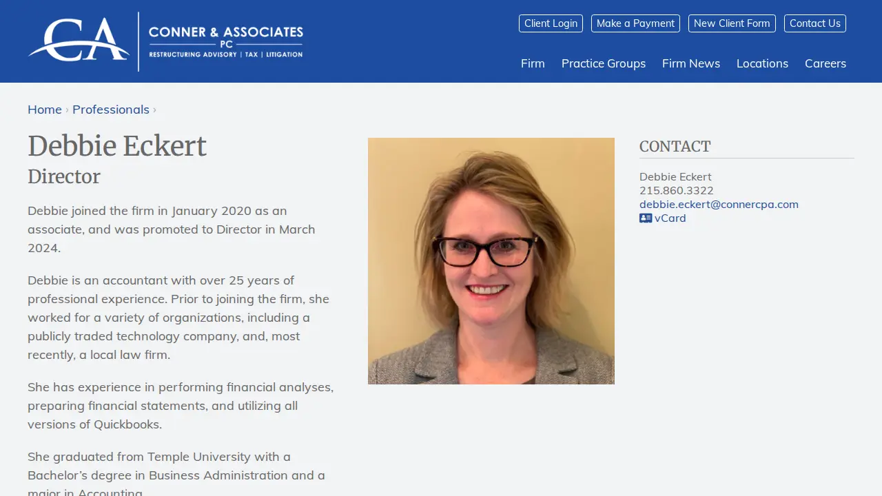 Conner & Associates, PC page